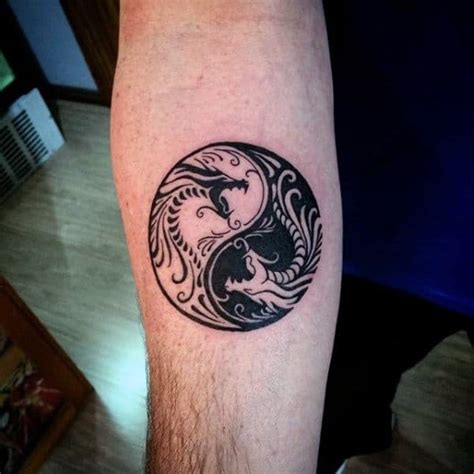 yin yang tattoos for men